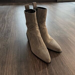 BIMBA Y LOLA | Denim Gray Ankle Boots